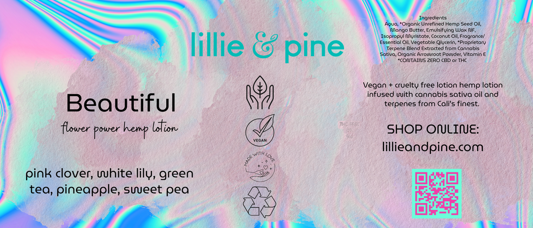 Beautiful Flower Power Hemp Lotion