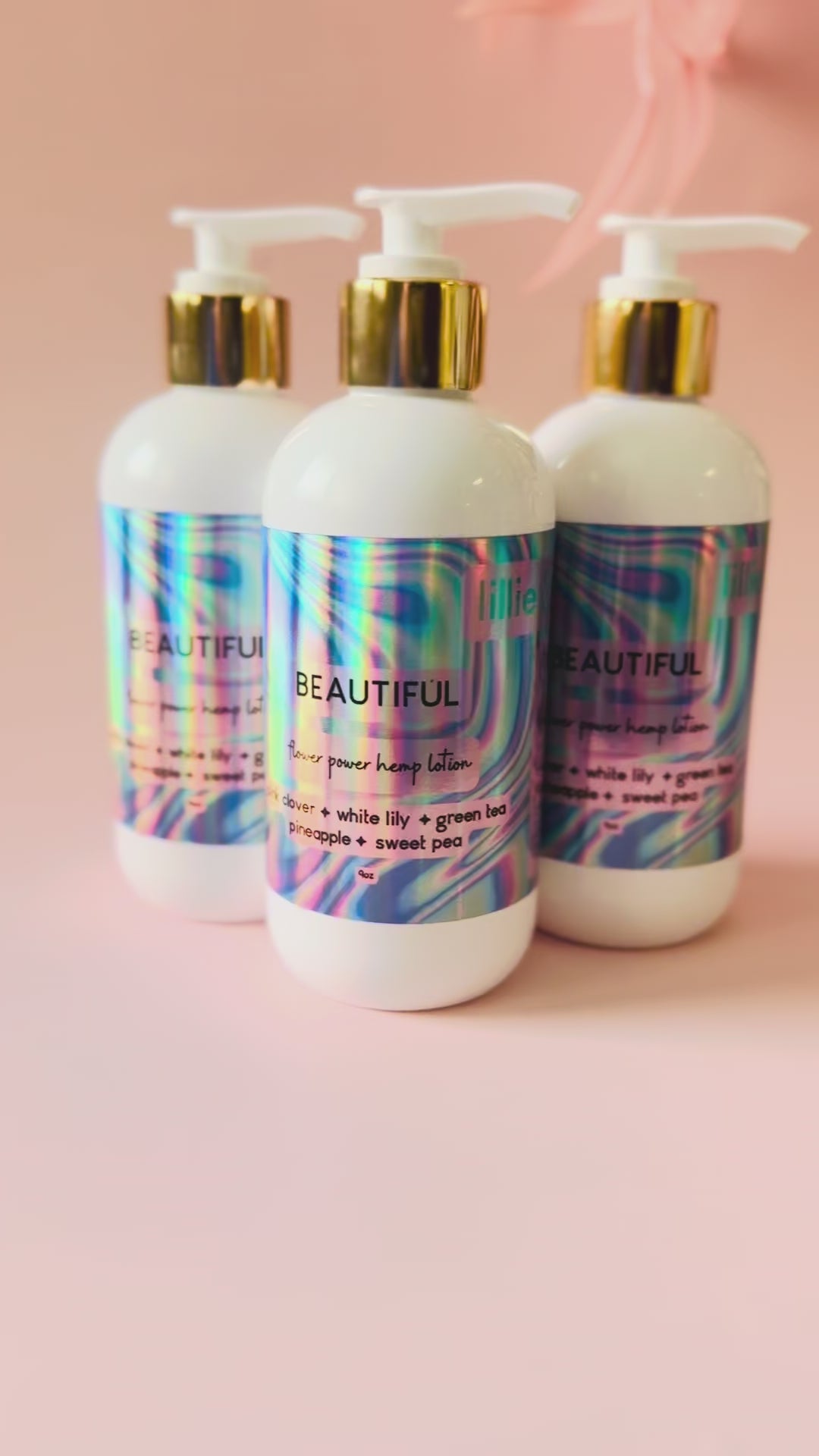 Beautiful Flower Power Hemp Lotion