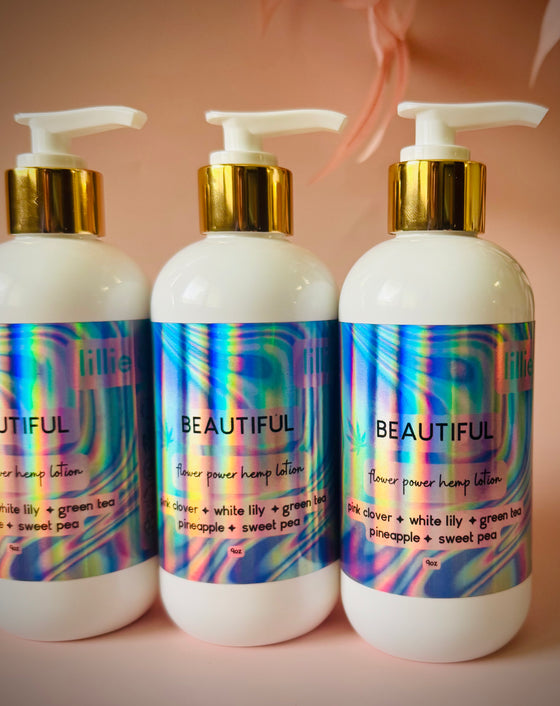 Beautiful Flower Power Hemp Lotion